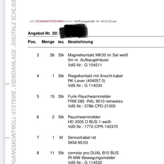 EA2CC5A4-9204-423E-B465-651C7E4D4FA5 Telenot ACC Angebot Alarmanlage für unser Haus 230 qm Wfl