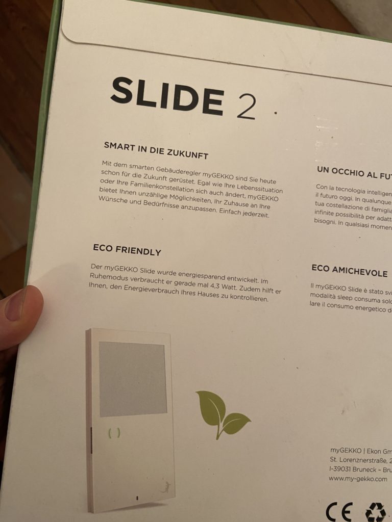 Mygekko slide 2 verpackung 